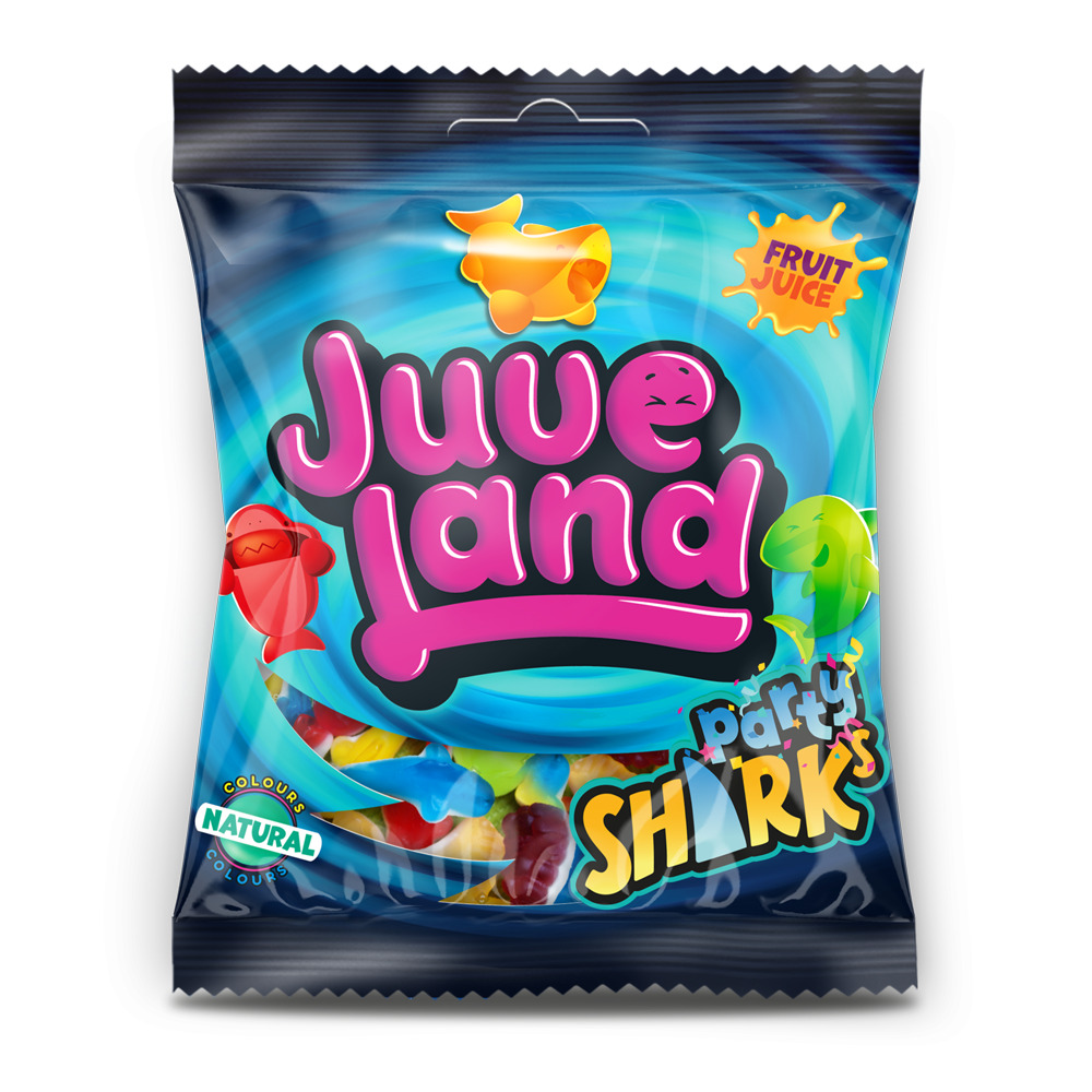 Цукерки желейно-жувальні Жувіленд АВК Juveland party SHARKS 85г